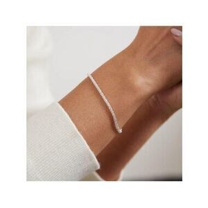 SILVER 14k Silver Plated 2pc Rope Bracelet Set